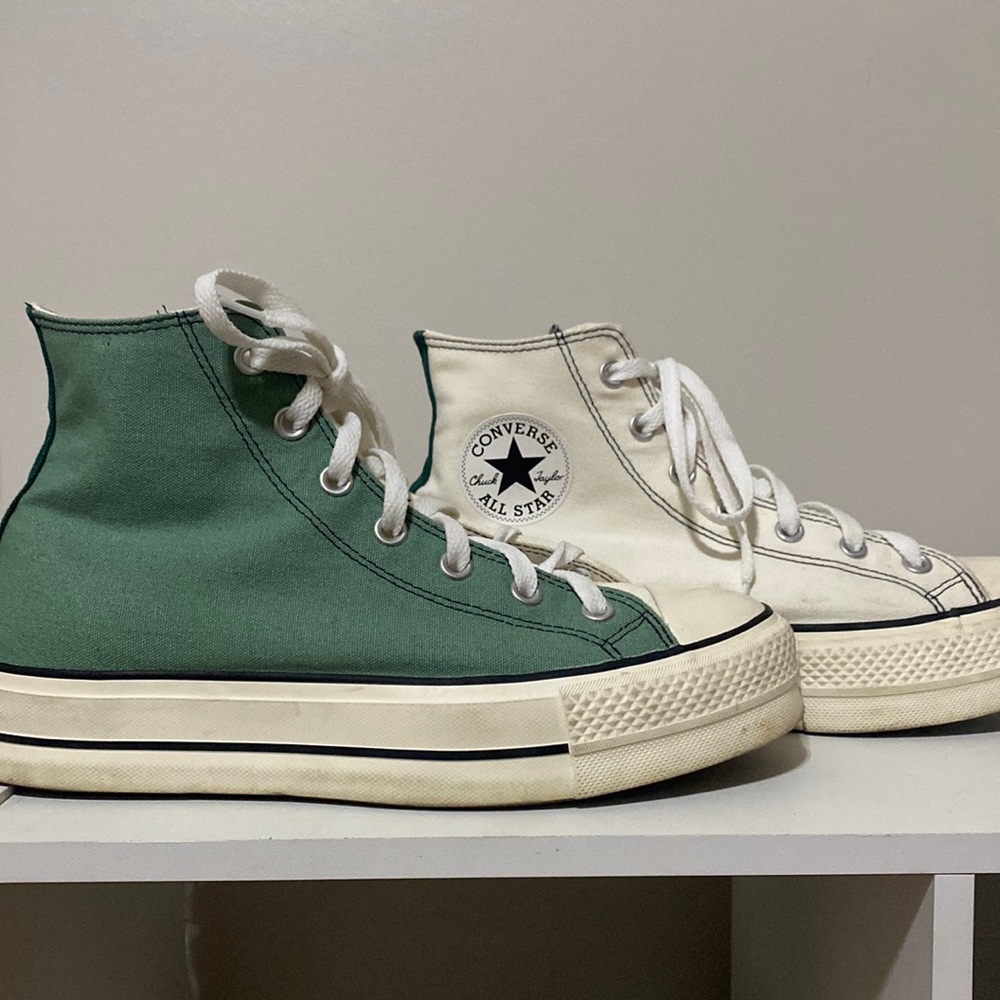 Custom platform converse - women’s size 9.5
